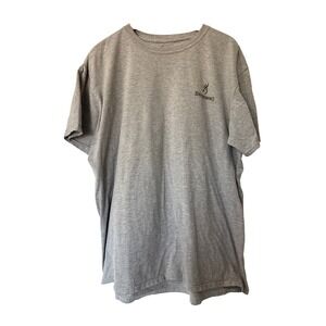 Browning Buckmark Logo‎ Graphic T-Shirt Men's 2XL Heather Gray Short Sleeve